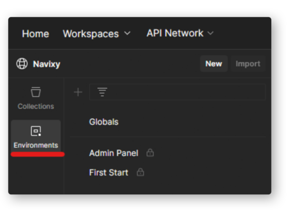 Environments in Postman