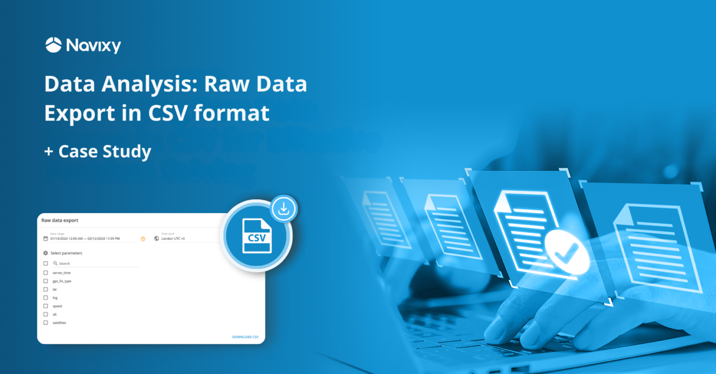 Data Analysis: Raw Data Export in CSV format + Case Study