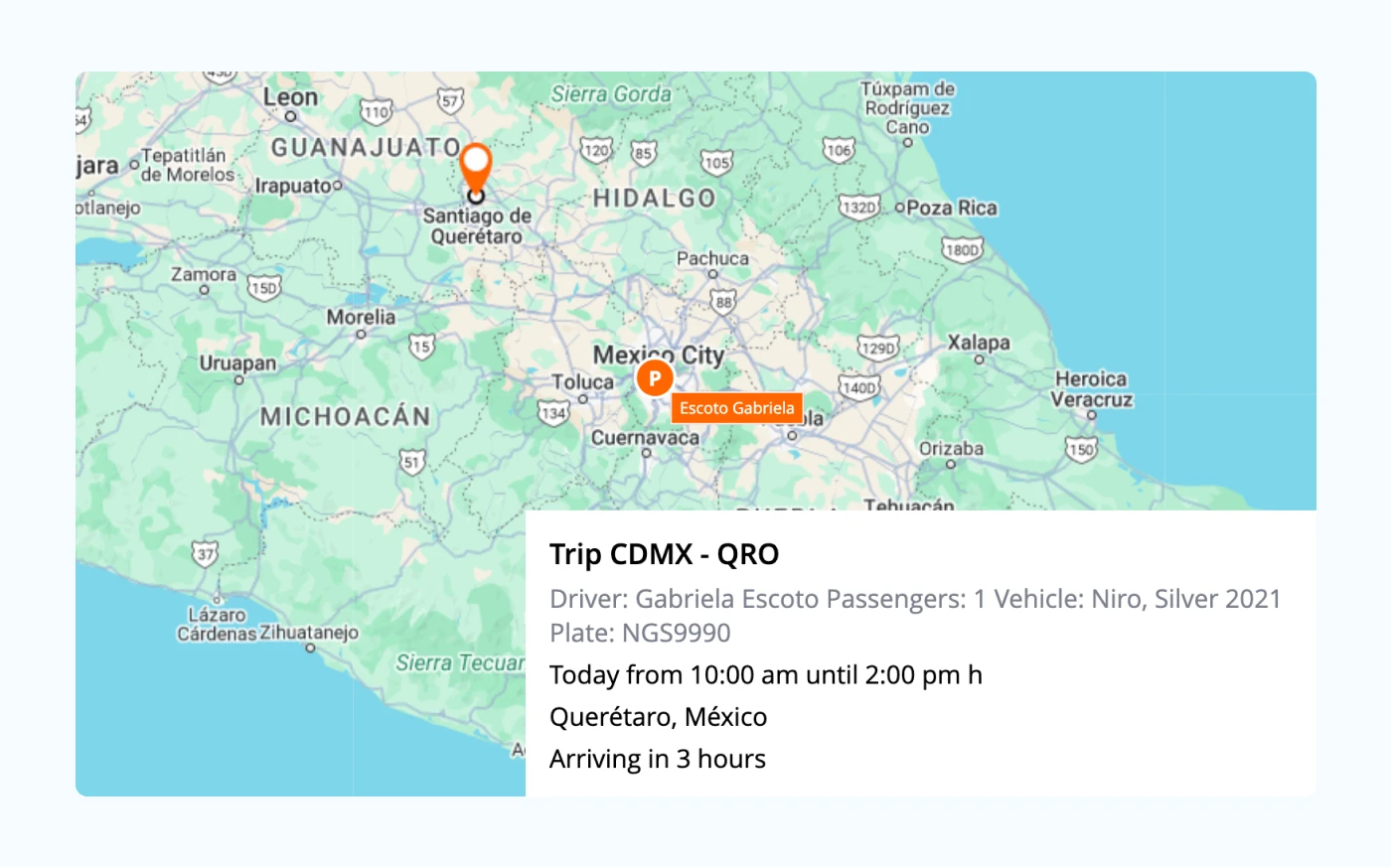 Proactive field safety with X-GPS Tracker: enhance protection and mitigate risks Detailed view of a trip