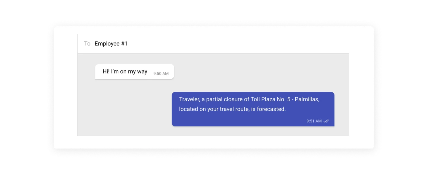 Proactive field safety with X-GPS Tracker: enhance protection and mitigate risks example of a chat with an employee