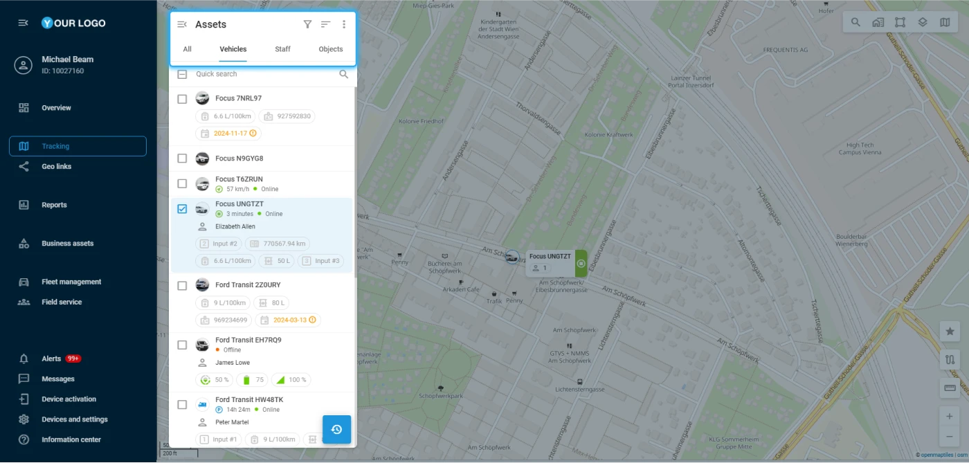 A smarter way to manage your fleet with Navixy’s Business assets assets list