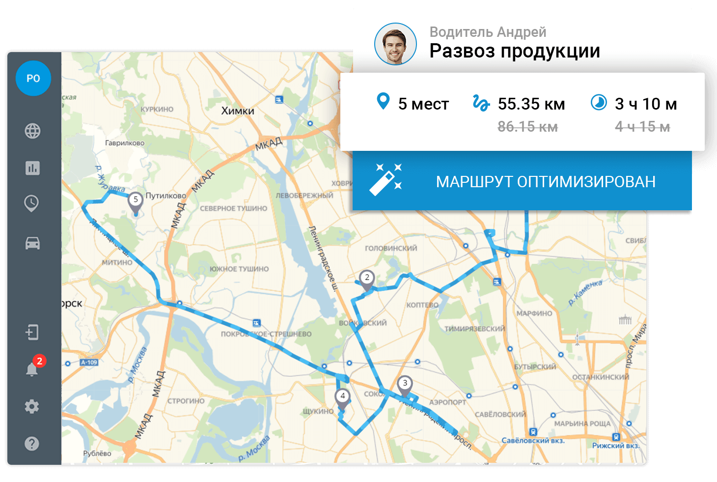 Оптимизация маршрутов